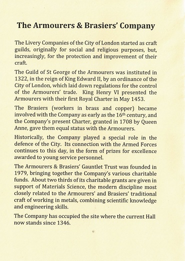 Armourers and Brasiers - September 2017-3