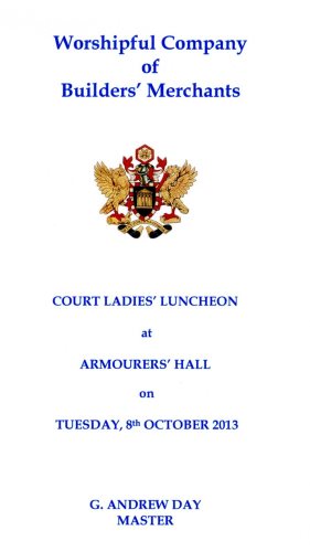 Builders Merchants Company - Court Ladies' Luncheon, Oct 2013