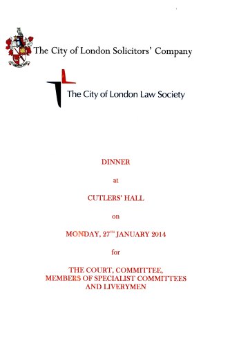 The City of London Solicitors' Company - Jan 2014