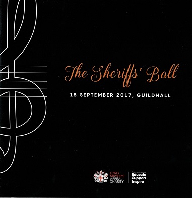Sheriffs' Ball Sept 2017 - Guildhall, London