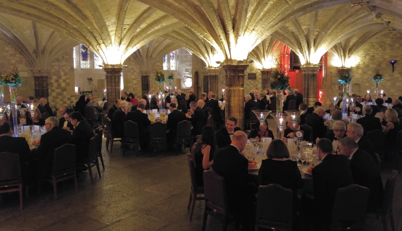 City of London Markets Committee Dinner - Guildhall Crypts, Feb 2016