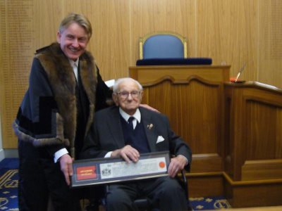 SirNicholas Winton MBE - Freedom of the City of London Celebratory Lunch at Guildhall, Jan 2015