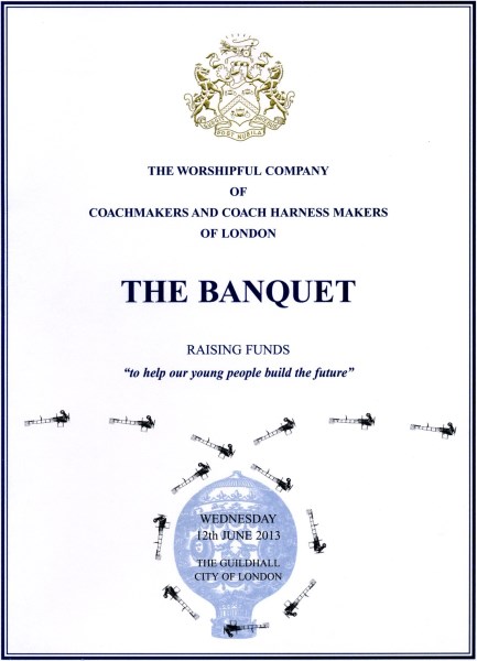 The Worshipful Company of Coachmakers - The Banquet, Guildhall, City of London, June 2013