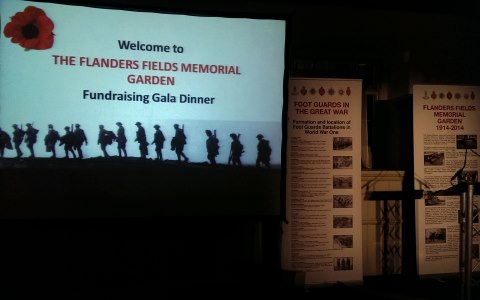 The Flanders Fields Memorial Garden - Gala Dinner, The Tower of London, Sept 2014