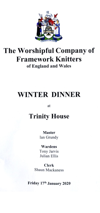 Winter Dinner at Trinity Housel - Jan 2020