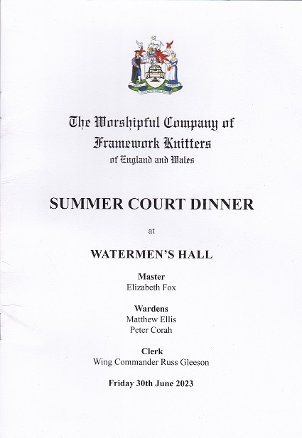 Summer Court Dinner at Watermen's Halll - June 2023