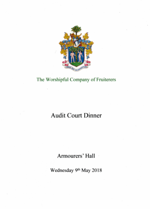 The Worshipful Company of Fruiterers - May 2018