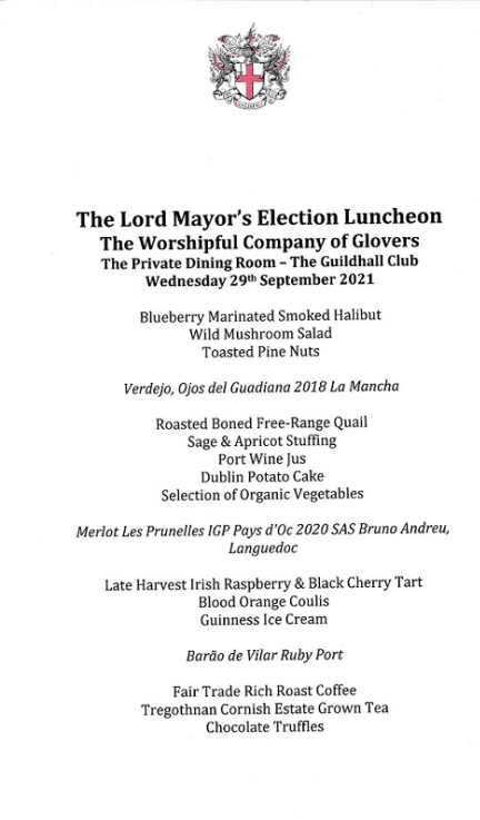 Glovers Company - Livery Luncheon, Sep 2021