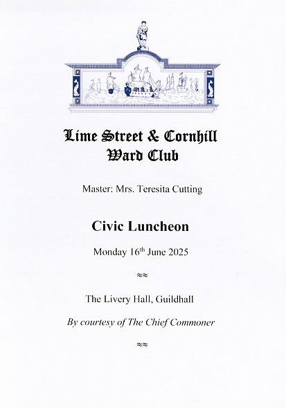 Lime Street Ward Club - Civic Luncheon - June 25