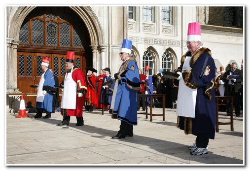The 8th Annual City of London & Inter-Livery Pancake Races - Guildhall Yard, London 2012