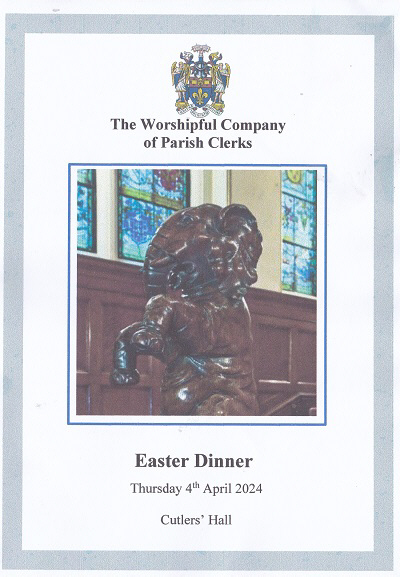 Parish Clerks Company - Easter Dinner, April 2024