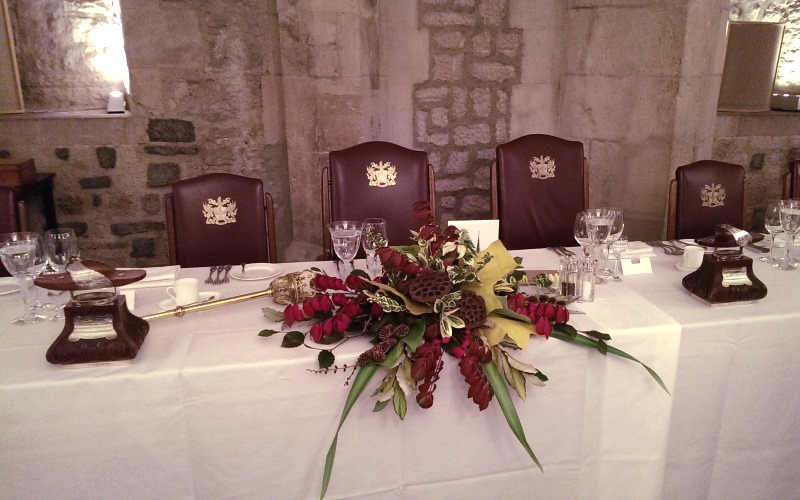 Patternmakers Company  - Dinner in Guildhall Crypt, Oct 2015