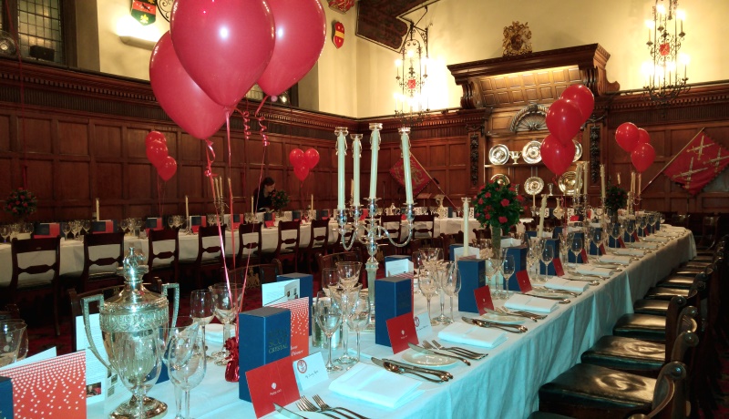 Red Balloon Celebration Dinner - Cutlers' Hall, Nov 2016