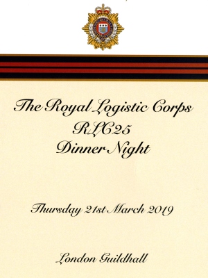 Royal Logistics Corps Dinner at Guildhall, London - March 2019