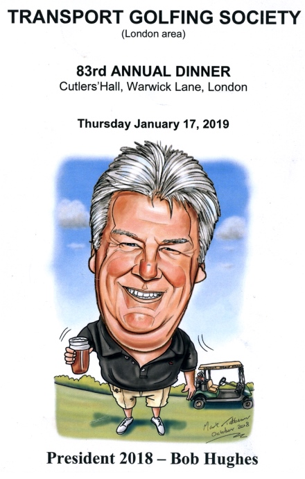 Transport Golfing Society 83rd Annual Dinner, Cutlers' Hall, Jan 2019