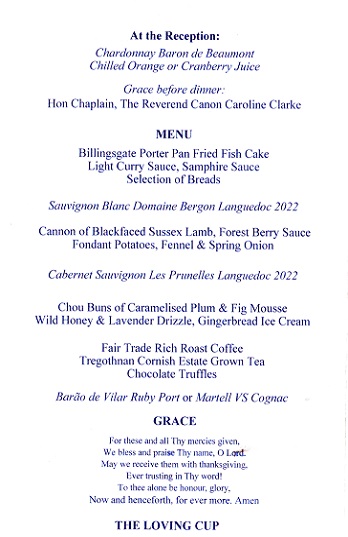 Upholders Company - Installation Dinner - April 2025