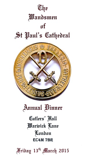 Wandsmen of St Paul's Cathedral - Annual Dinner 2015