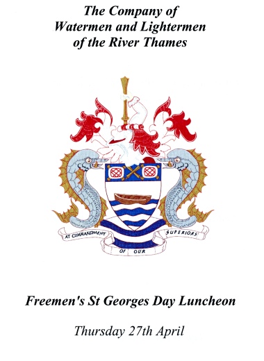 St George's Day Luncheon at Watermen's Hall - April 2017