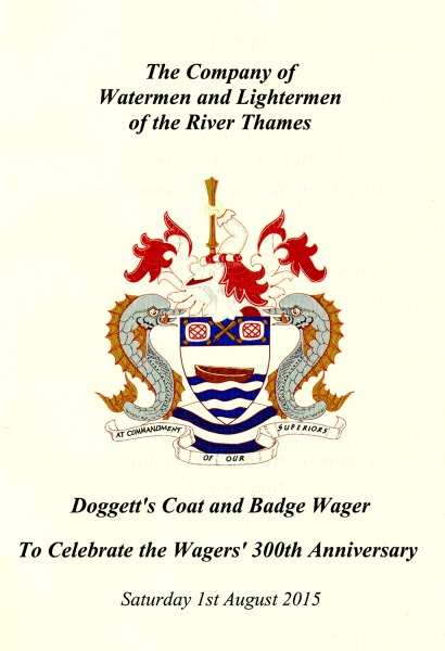 Race for Doggett’s Coat & Badge 300th Anniversary - August 2015