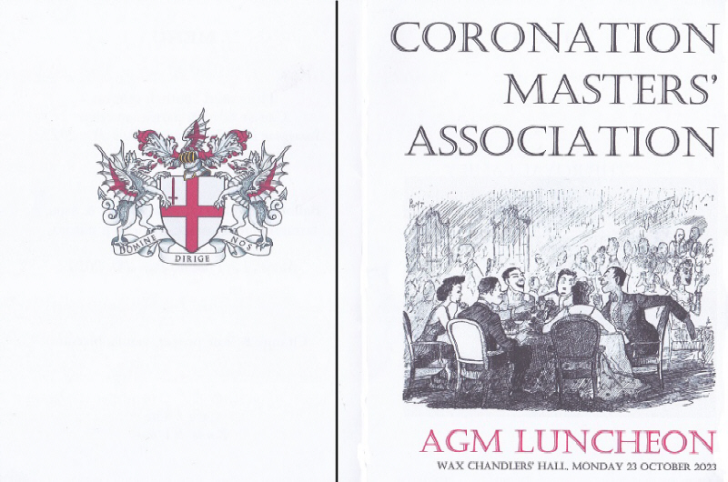Coronation Masters Ass, AGM Luncheon, Oct 23