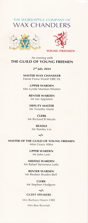 Wax Chandlers_The Guild of Young Freemen_July 24