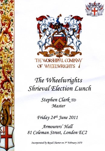 Wheelwrights Company - Shrieval Election Lunch, June 2011