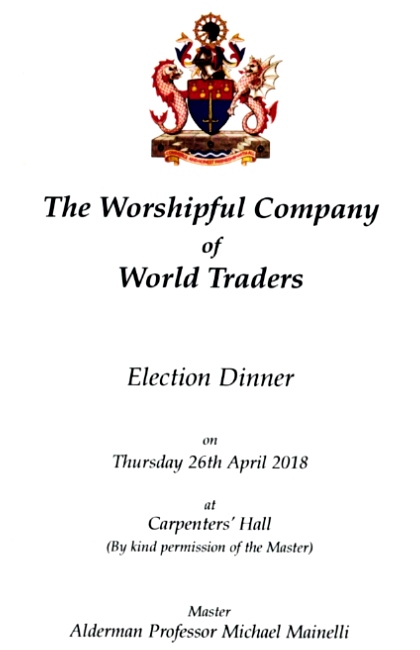 The Worshipful Company of World Traders - April 2018