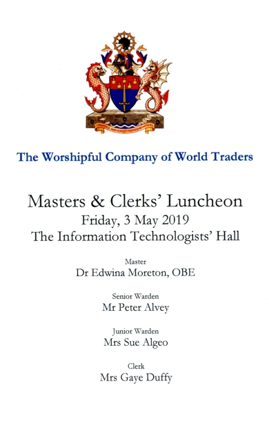 World Traders Luncheon at Information Technologists Hall - May 2019