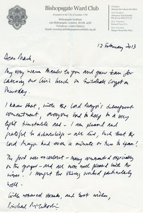 Bishopsgate Ward Cub letter - Feb 2013