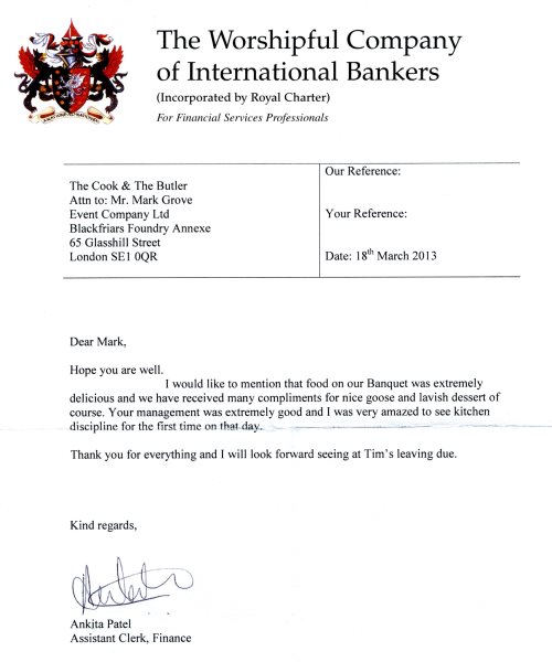 International Bankers letter - March 2013